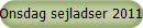 Onsdag sejladser 2011